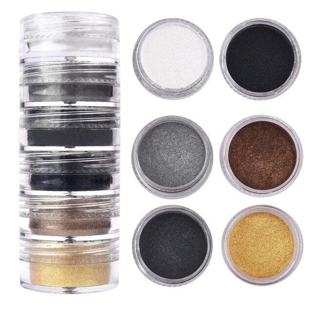 6 Shade Pearl Mica Powder- F