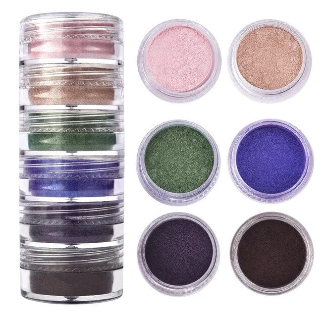 6 Shade Pearl Mica Powder- H