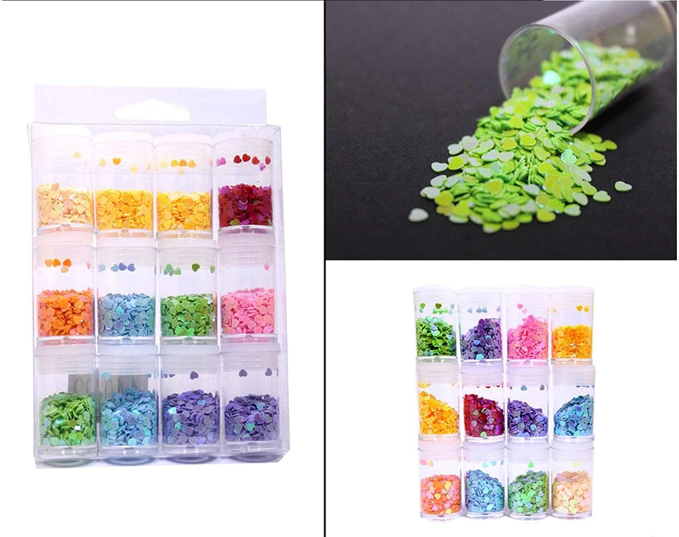 Rainbow Heart Chunks Set-B