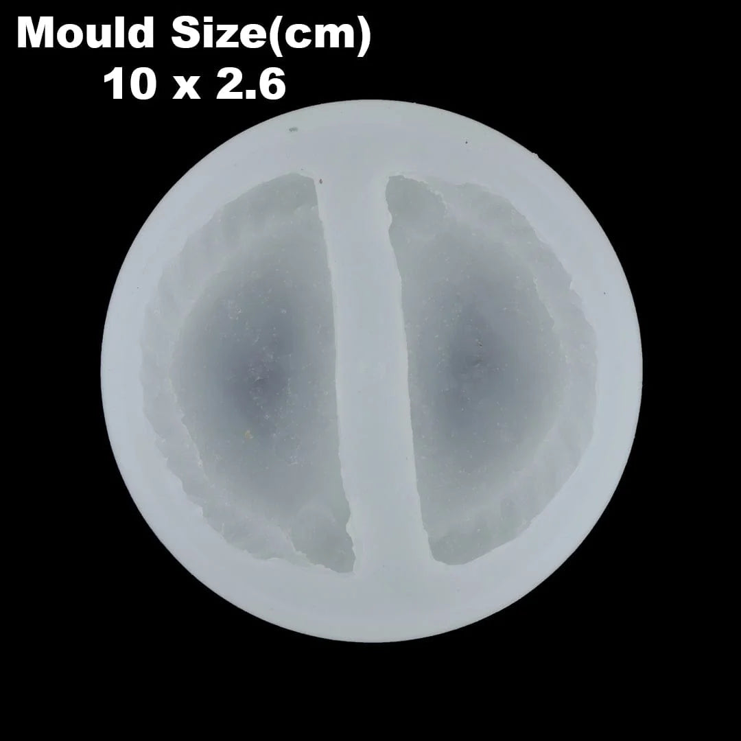 2 Cavity Gujiya Shape Candle Mould Secondary image