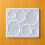 6 Cavity Oval Keychain/Jewellery Mould
