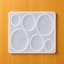 6 Cavity Oval Keychain/Jewellery Mould