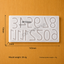 English Number For Clock Dial Mould