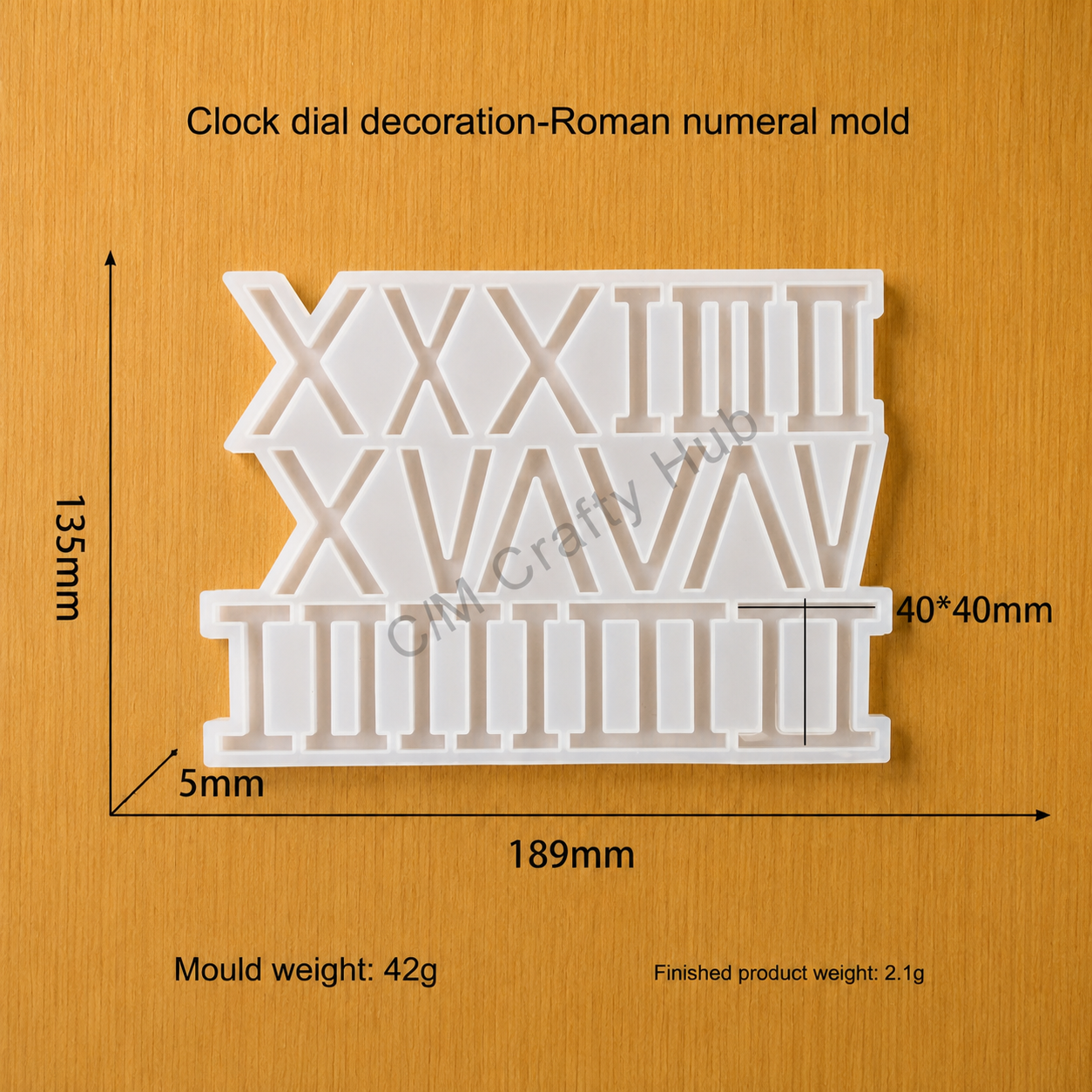 Roman Number For Clock Dial Mould