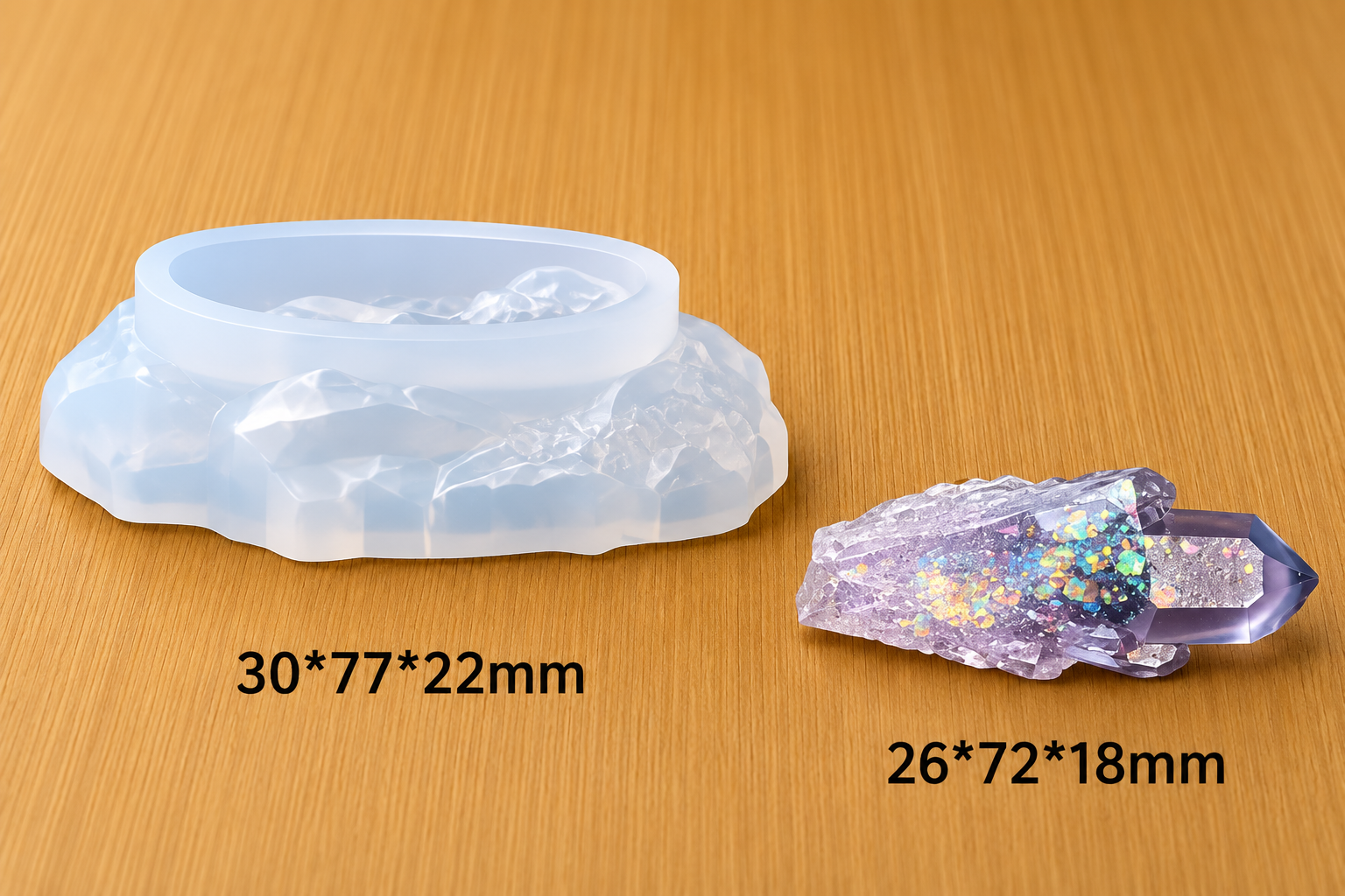 Crystal Cluster Stone Mould - 4