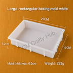 8" x 9" Rectangle Deep Casting Mould