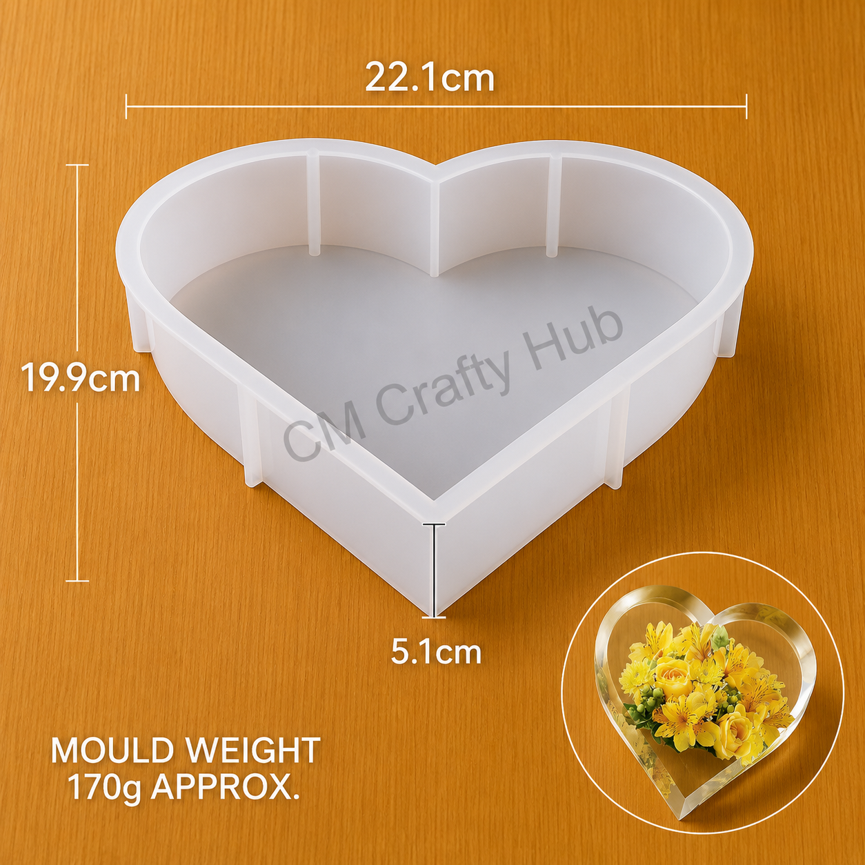 Big Heart Deep Casting Mould