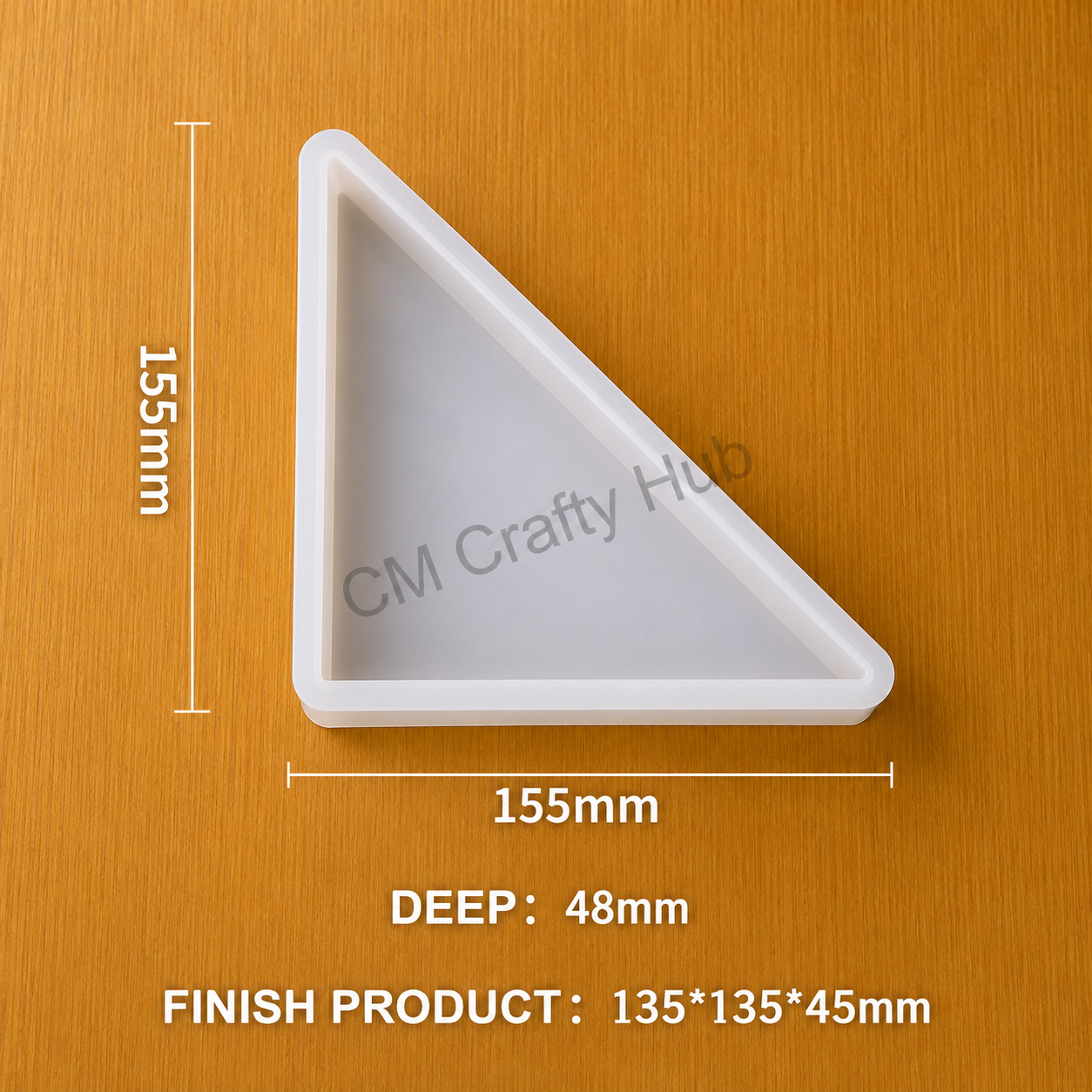 Triangle 48 Mm Deep Casting Bookend Mould