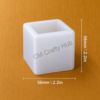 5.6 Cm Cube Shaped Paper Weight Mould