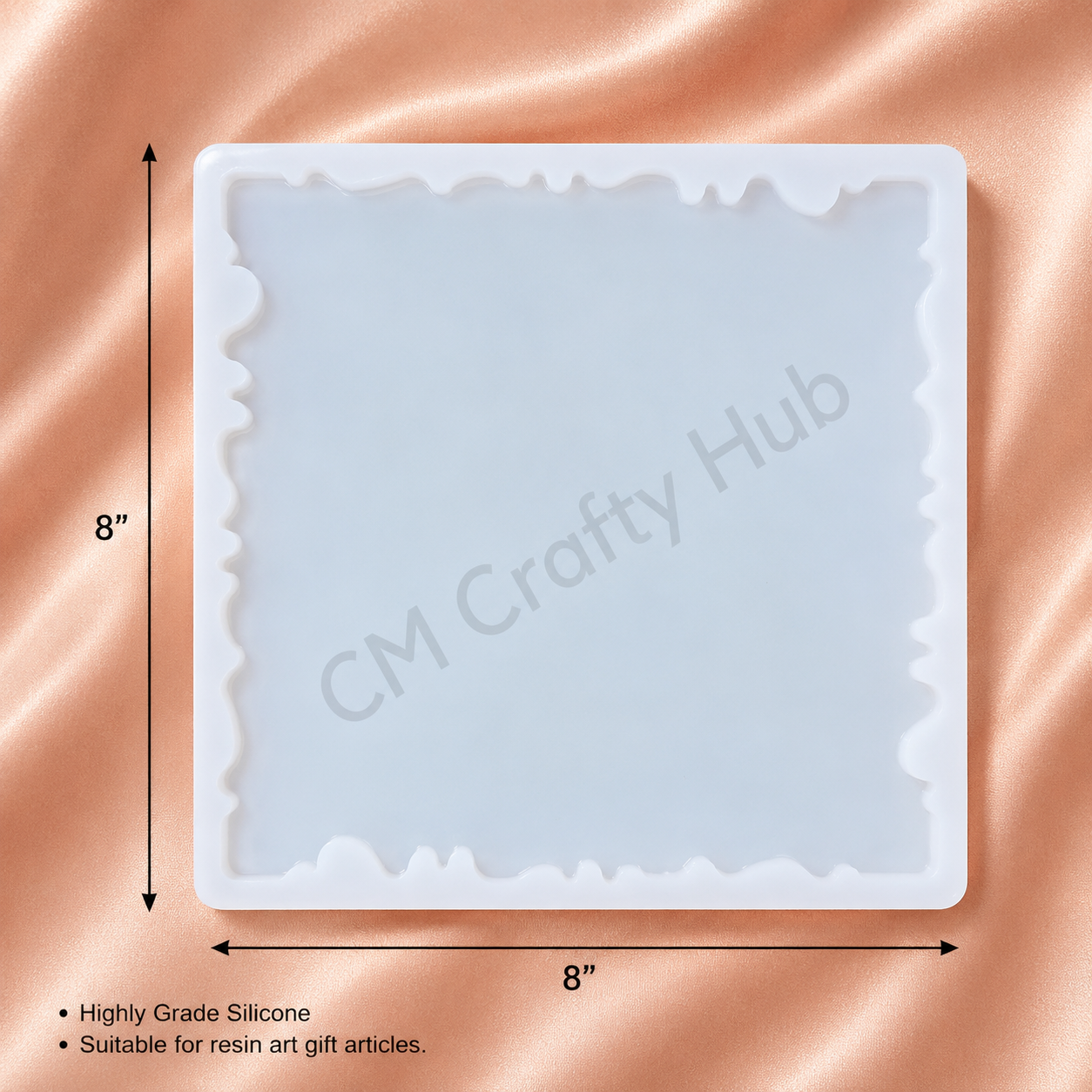 8'' Square agate Tray mould Main image