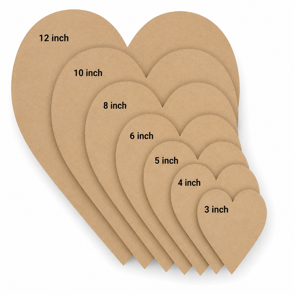 Heart Shape MDF