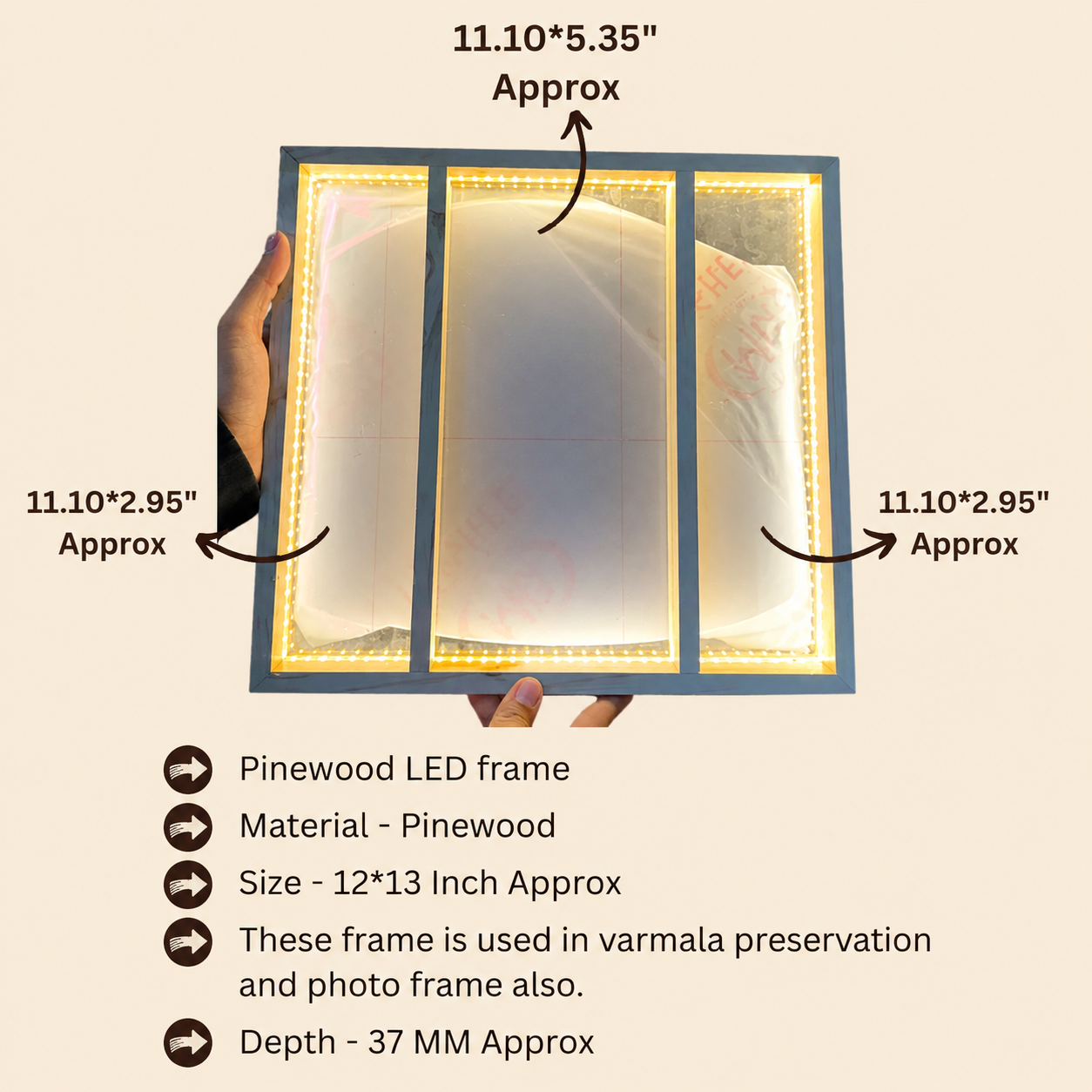 Pinewood 3 Cavity LED Light