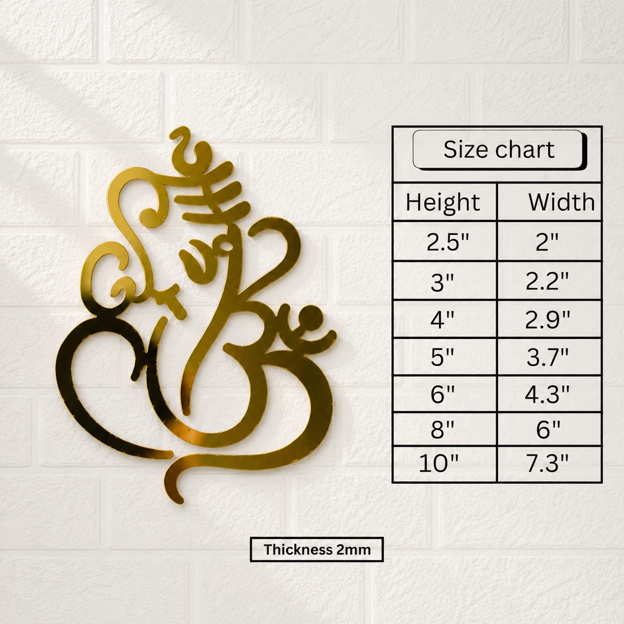 Ganeshji Cutout(Acrylic)-A