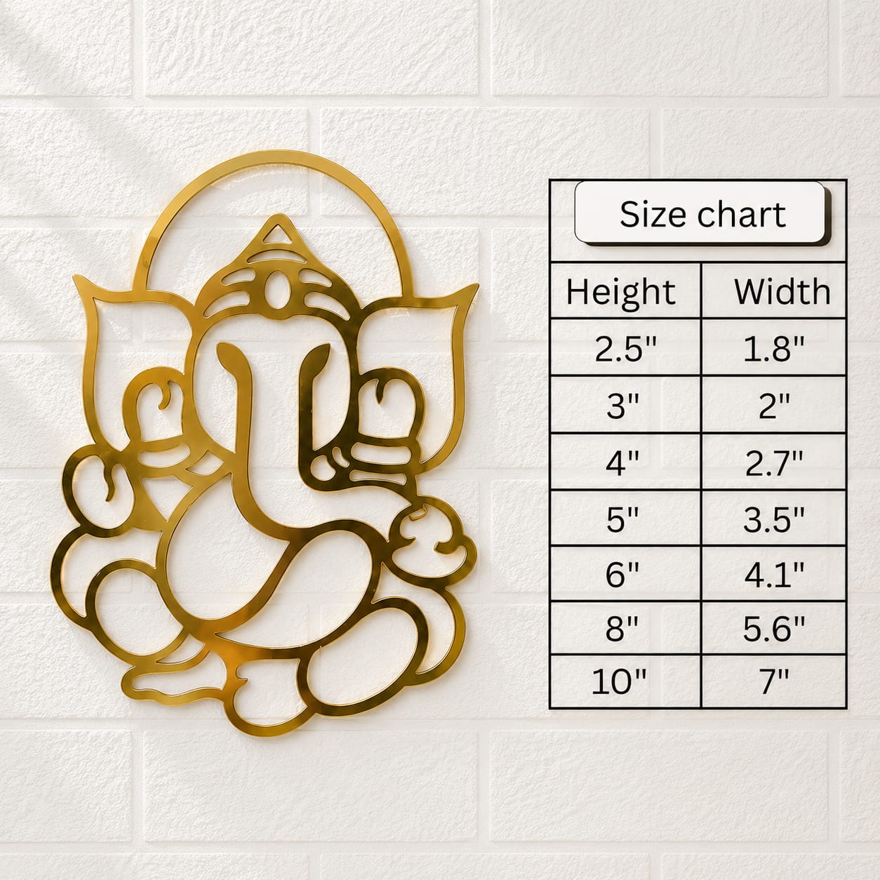 Ganeshji Cutout(Acrylic)-B
