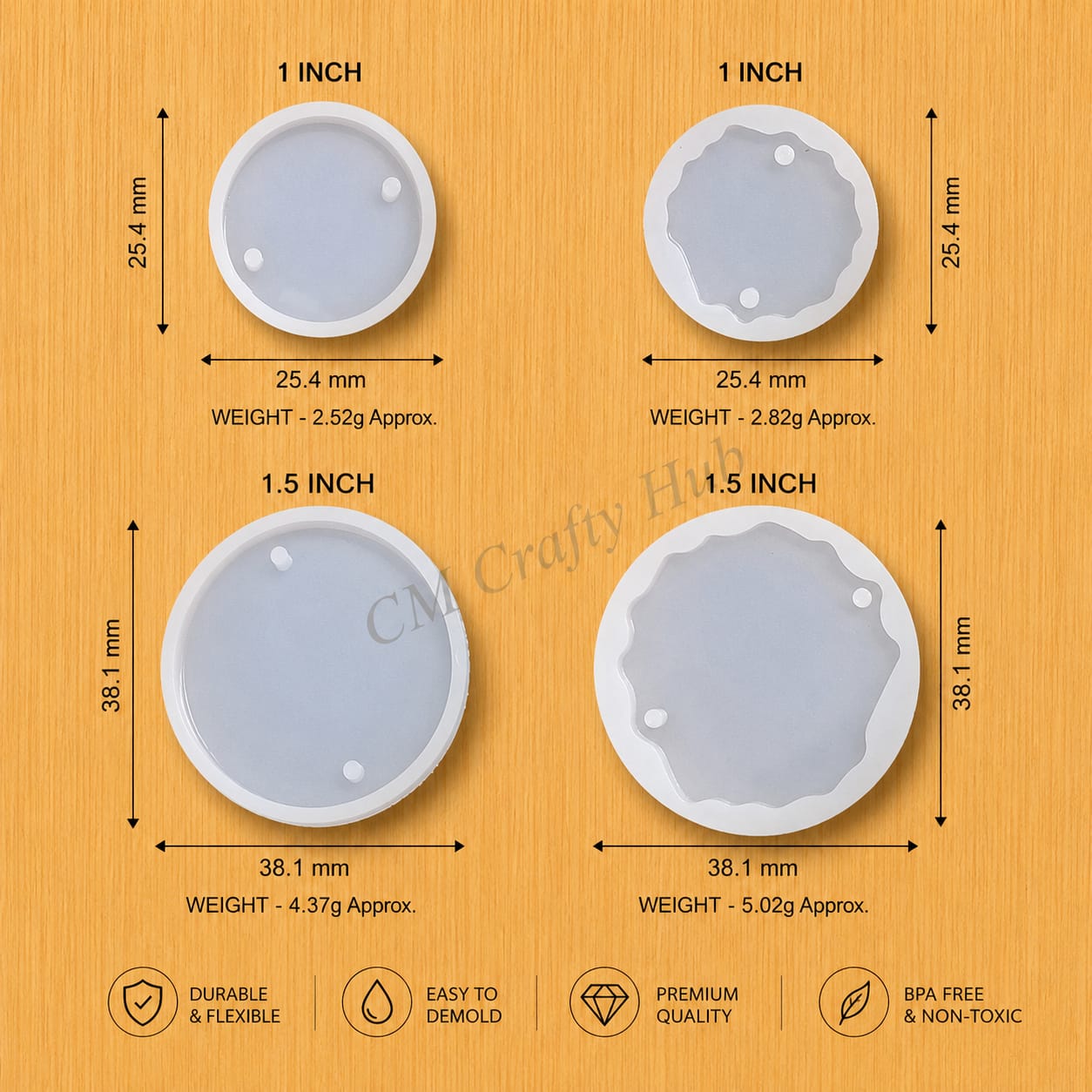 Set of 4 Rakhi/Jewellery Mould