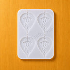 4 Cavity Leaf Ganpati Mould