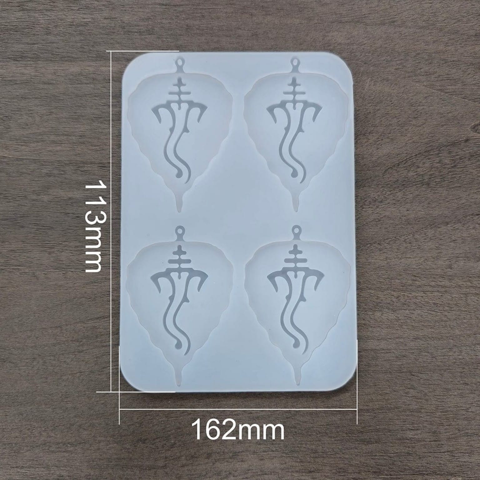 4 Cavity Leaf Ganpati Mould