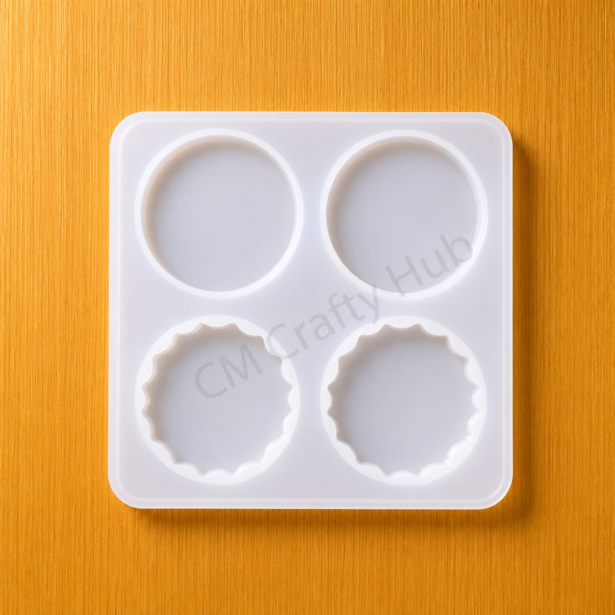 4 Cavity Plain/Agate Round Mould