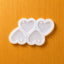 4 Cavity Heart Keychain Mould