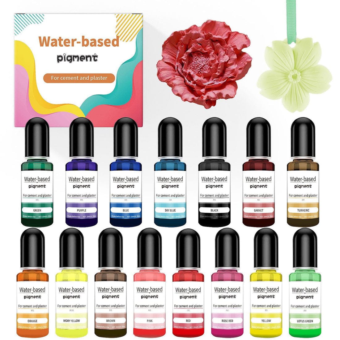 Water Base Concrete Art Pigments Set