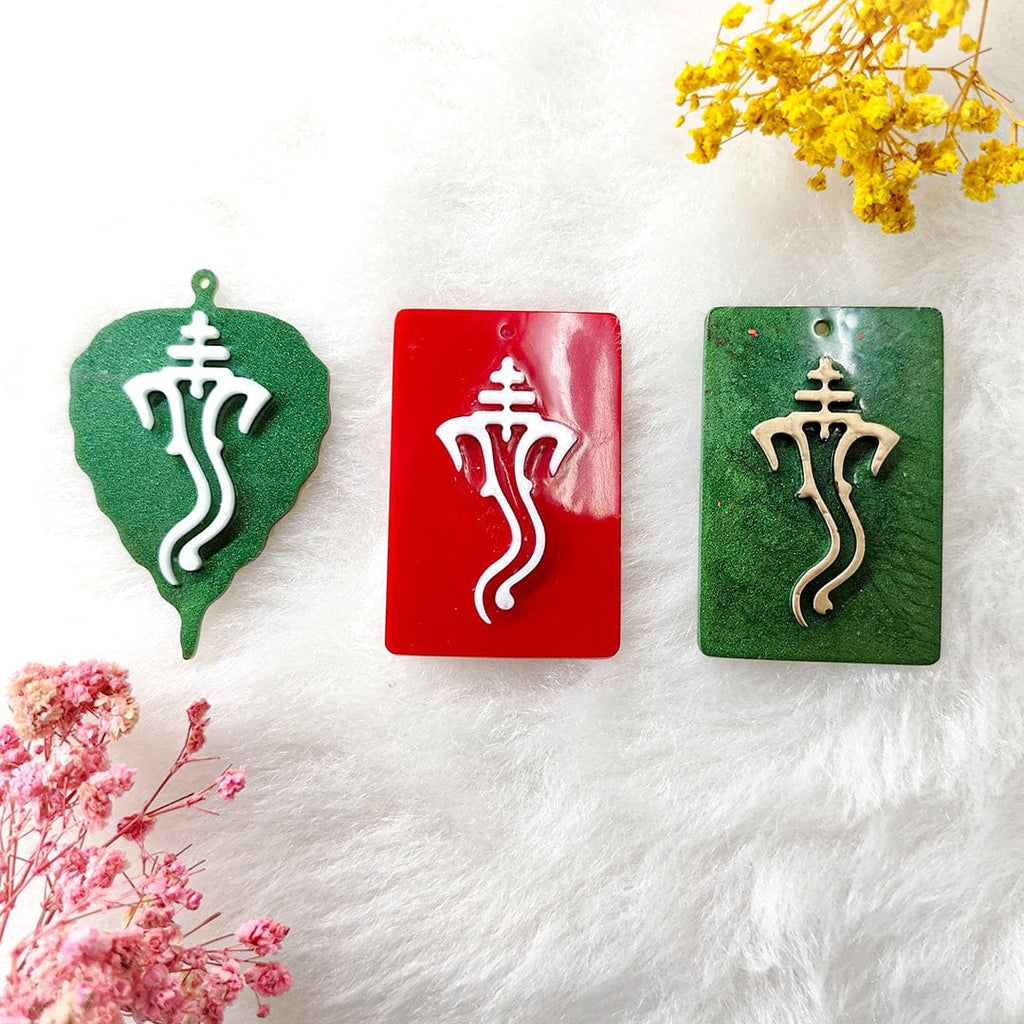 4 Cavity Leaf Ganpati Mould
