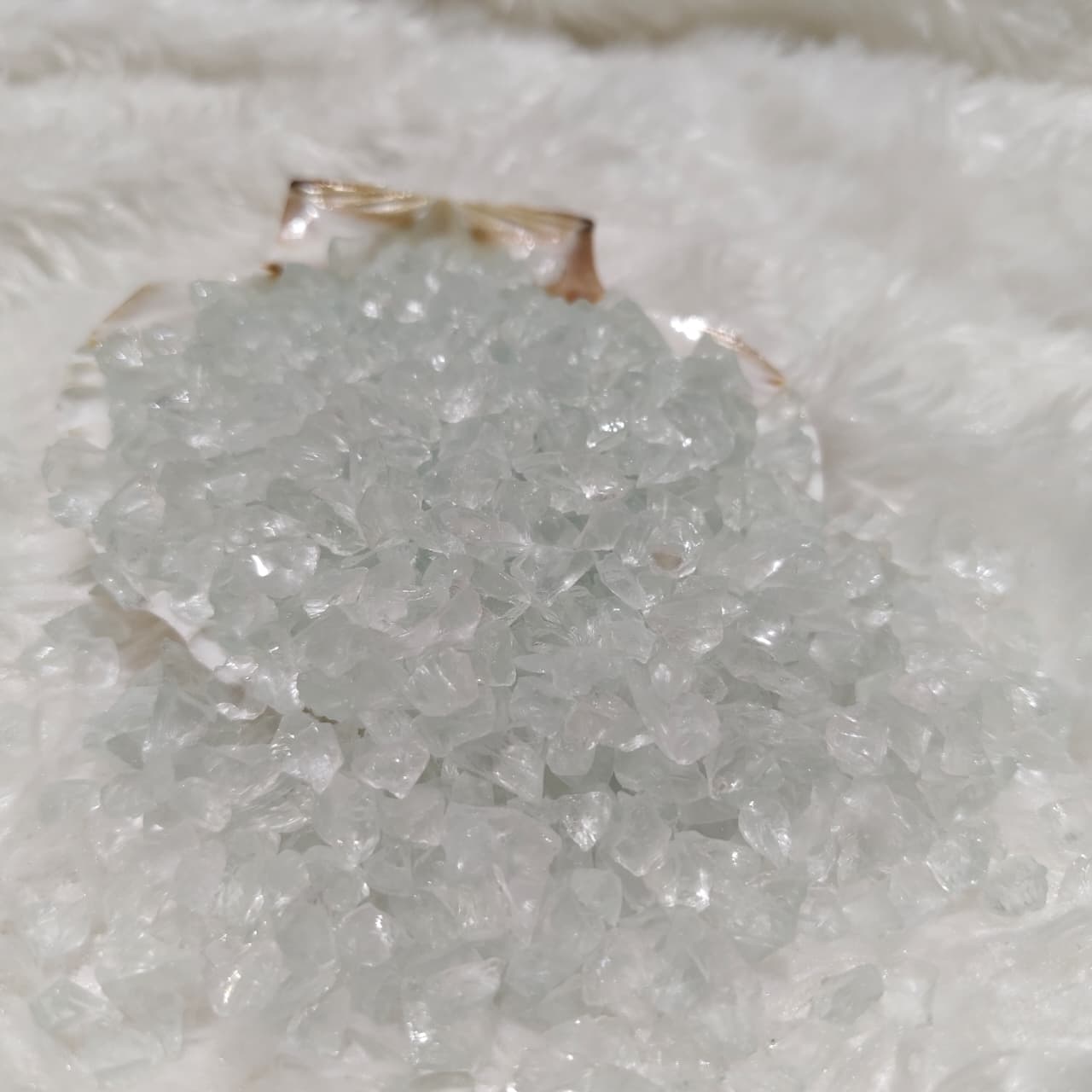 Natural Holographic Crushed Glass