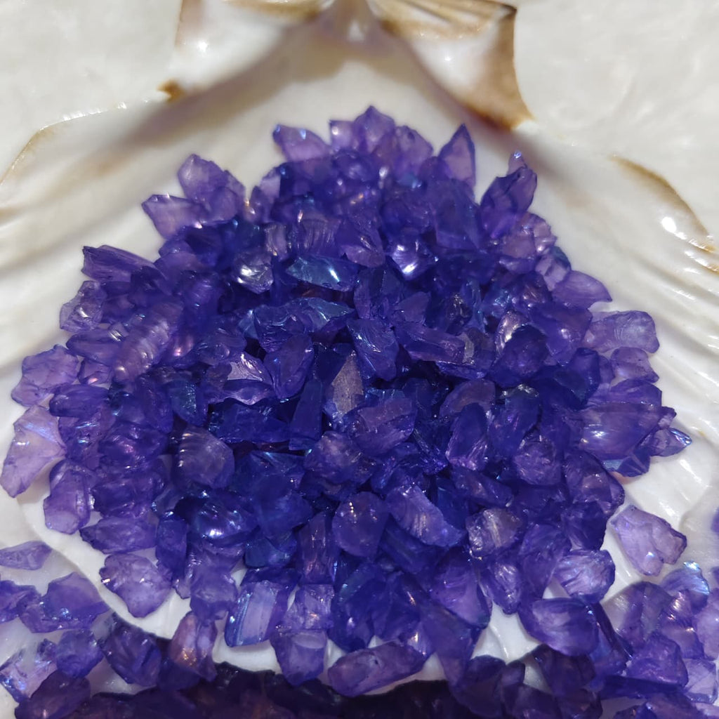 Blue Holographic Crushed Glass