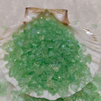 Green Holographic Crushed Glass
