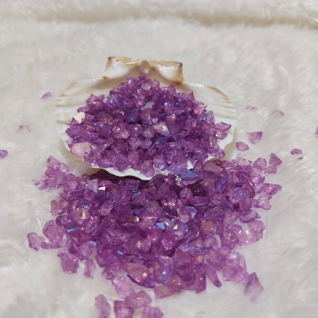 Purple Holographic Crushed Glass