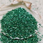 Green Small Metalic Glass