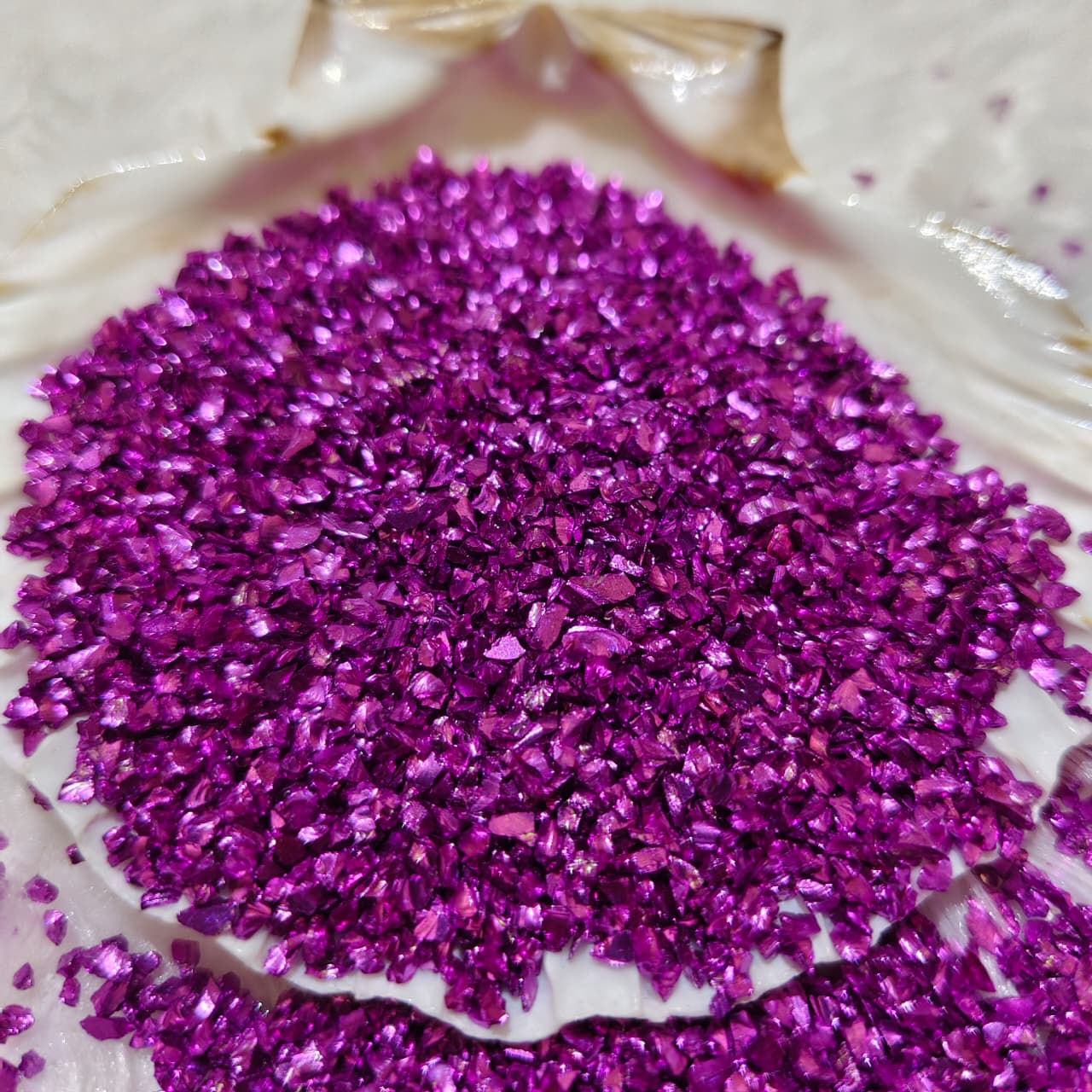 Purple Small Metalic Glass