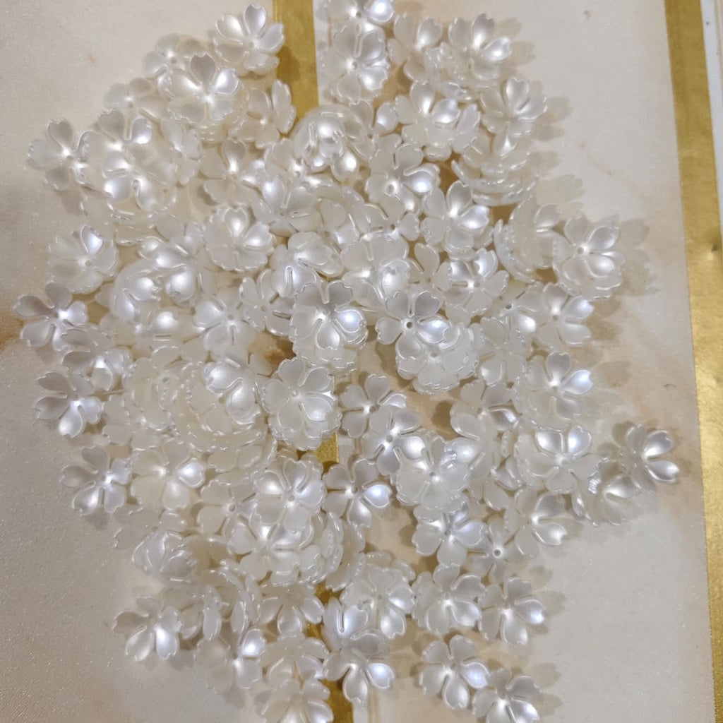 Pearl Petals Flower-White