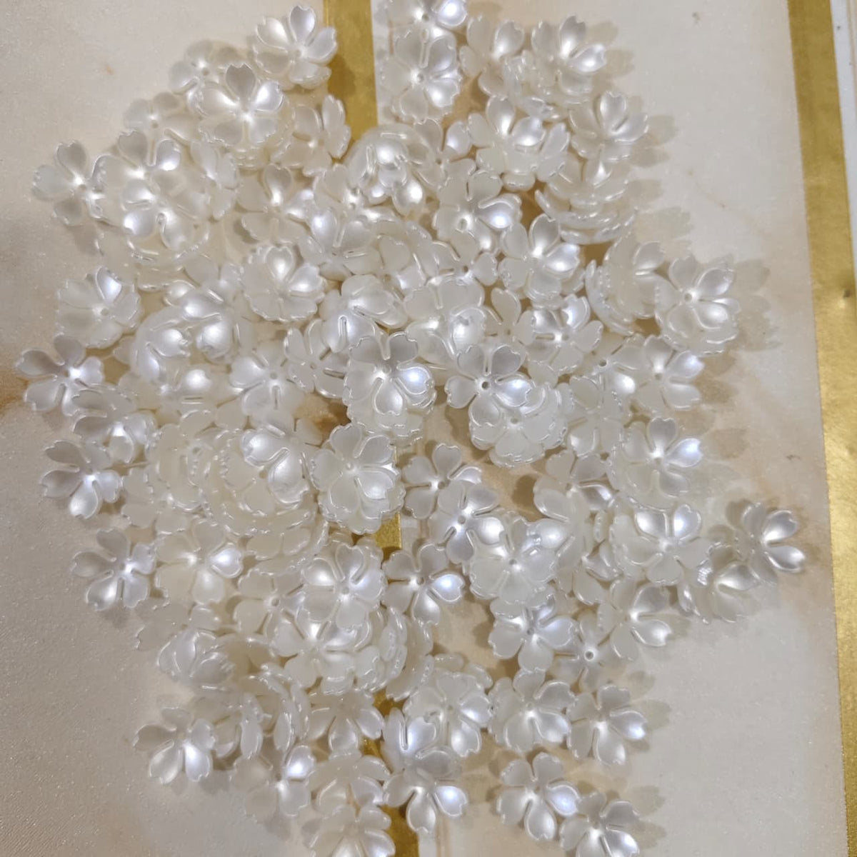 Pearl Petals Flower-White