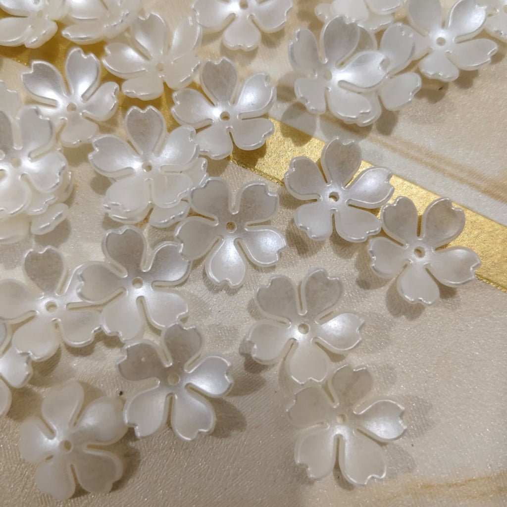 Pearl Petals Flower-White