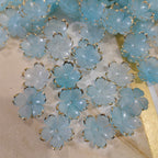 Foild Petals Flower-Sky Blue
