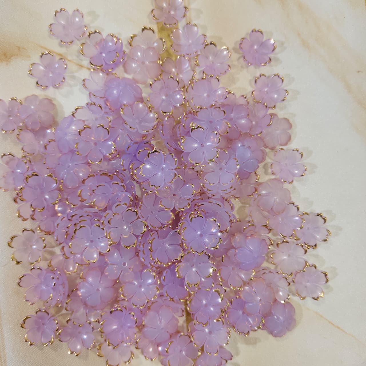 Foild Petals Flower-Purple Secondary image