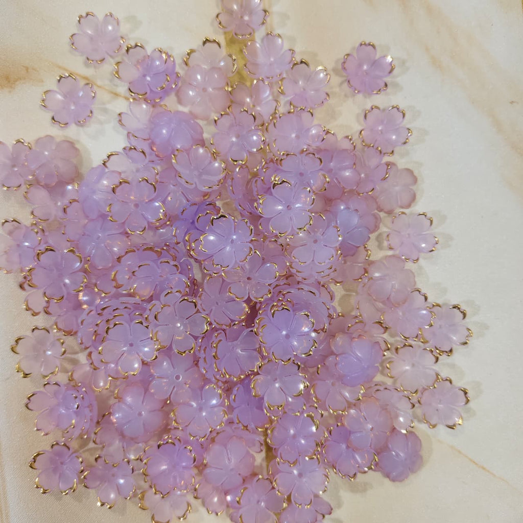 Foild Petals Flower-Purple