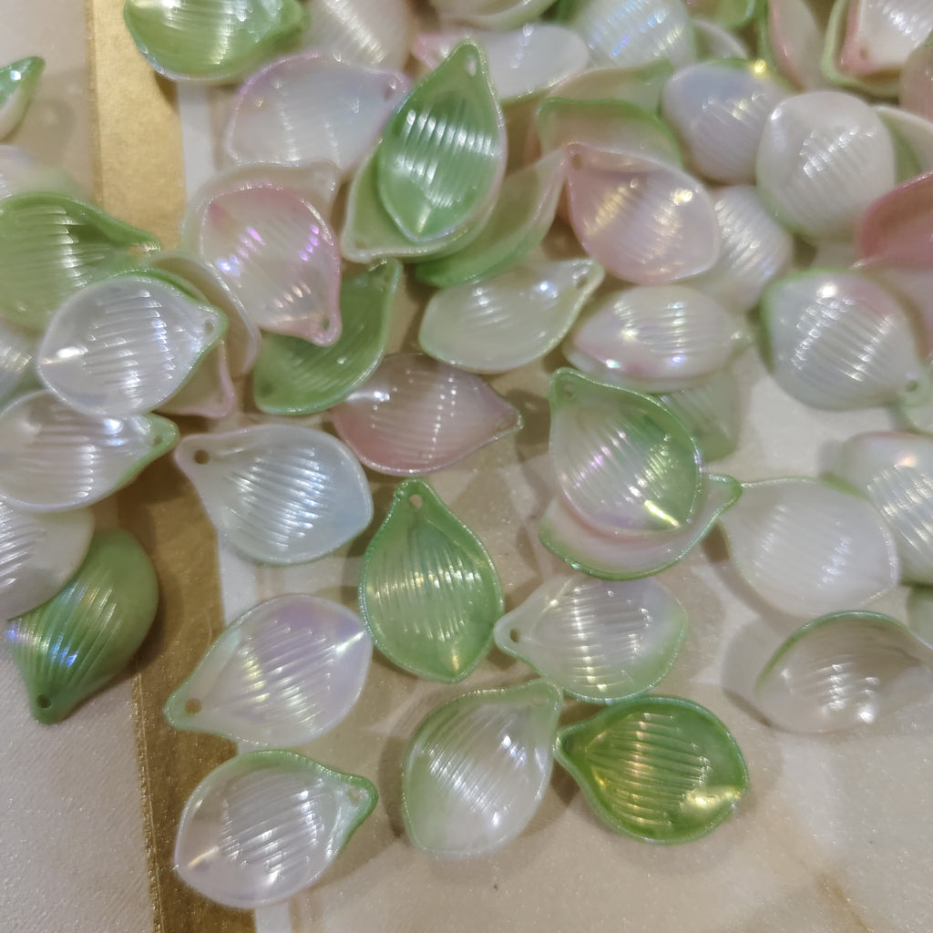 Pearl Petals- Green & Pink