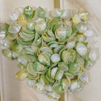 Pearl Petals- Green & Yellow