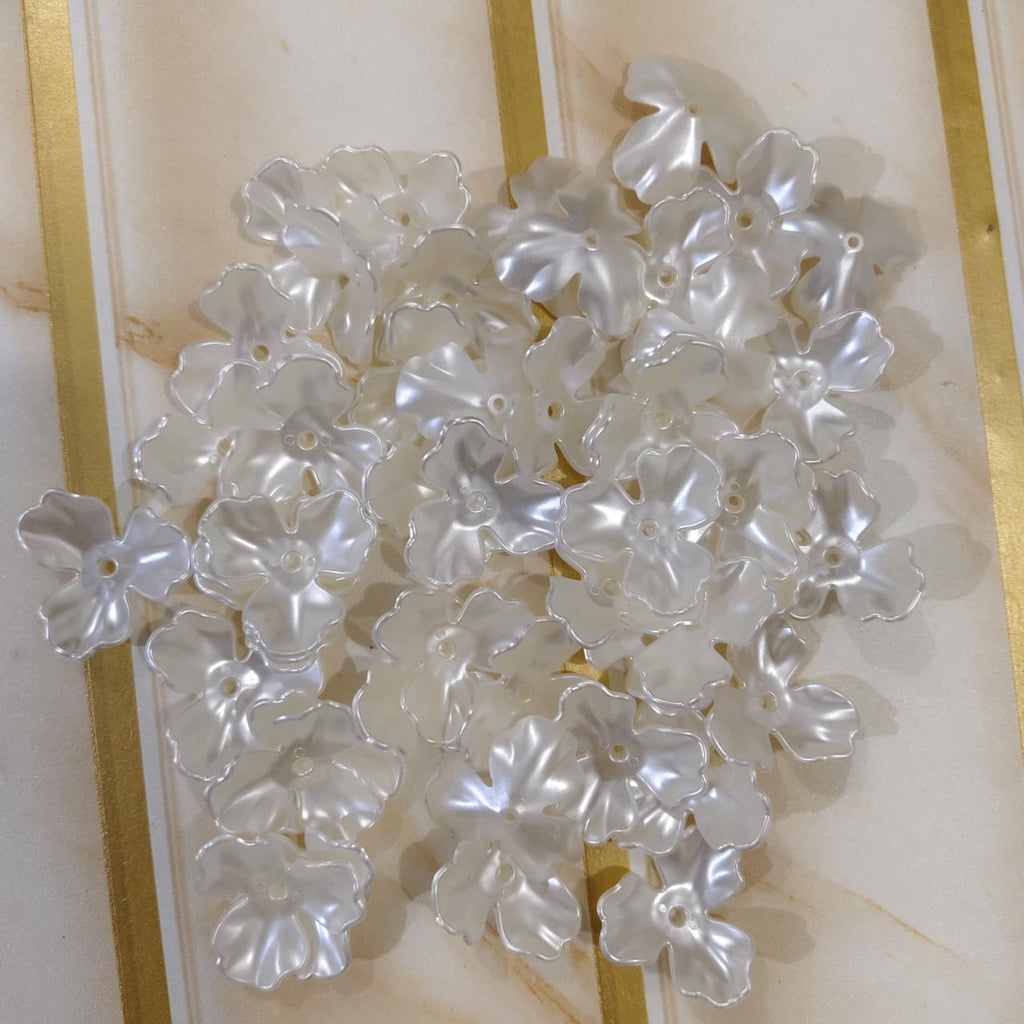 Big Pearl Flower Petals- White