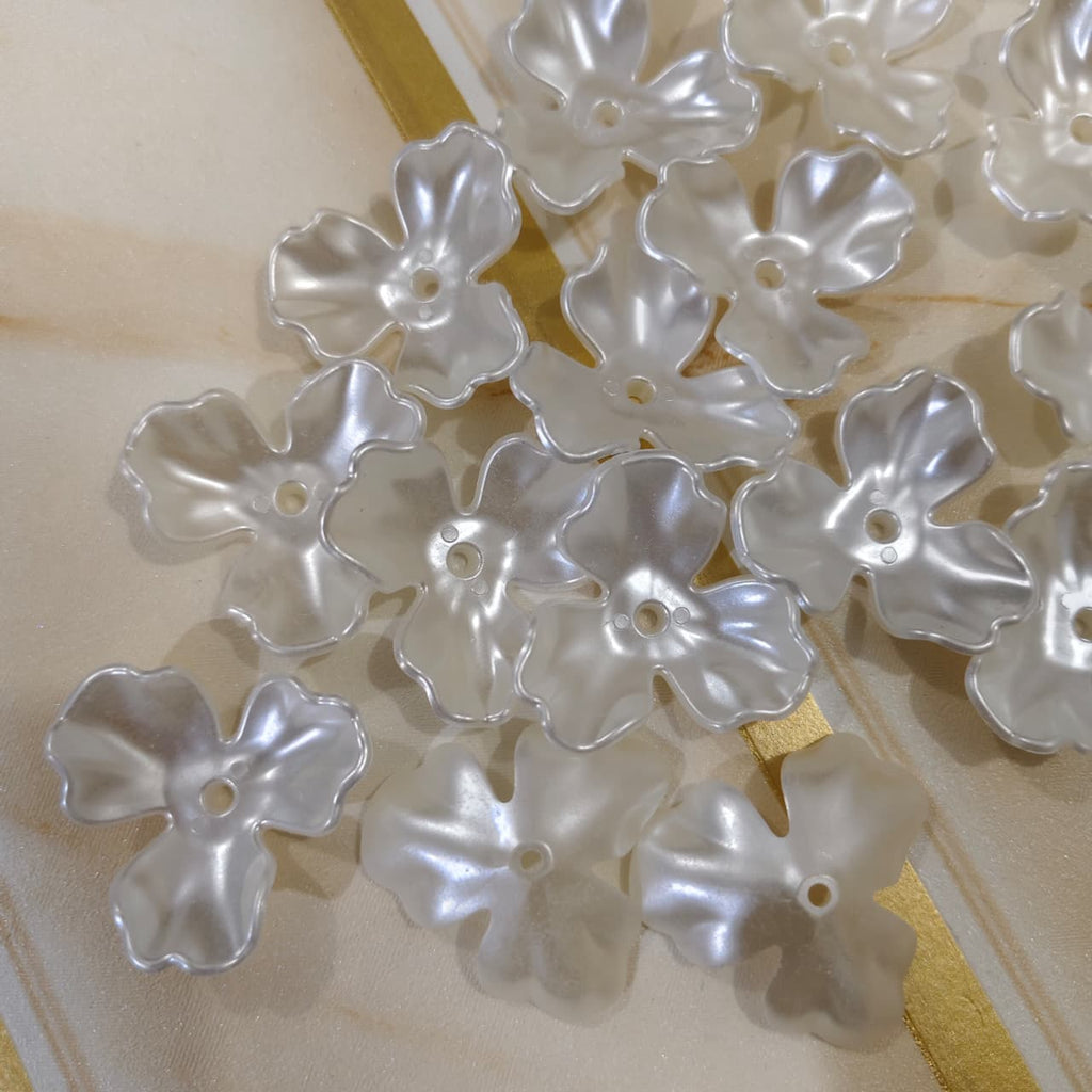 Big Pearl Flower Petals- White
