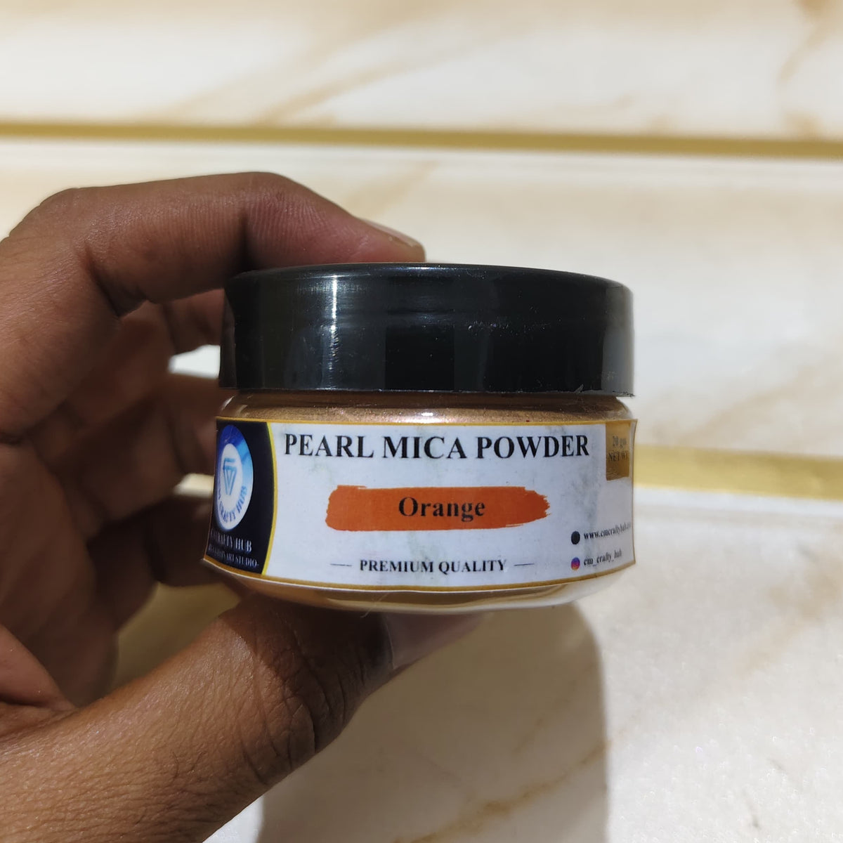 Orange Pearl Mica Powder