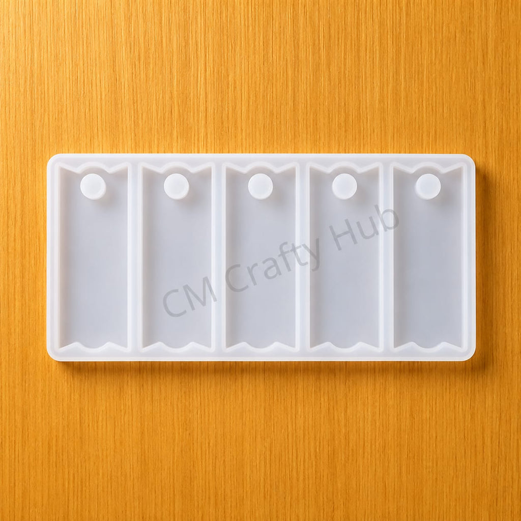 5 Cavity Rectangle Keychain Mould