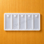 5 Cavity Rectangle Keychain Mould