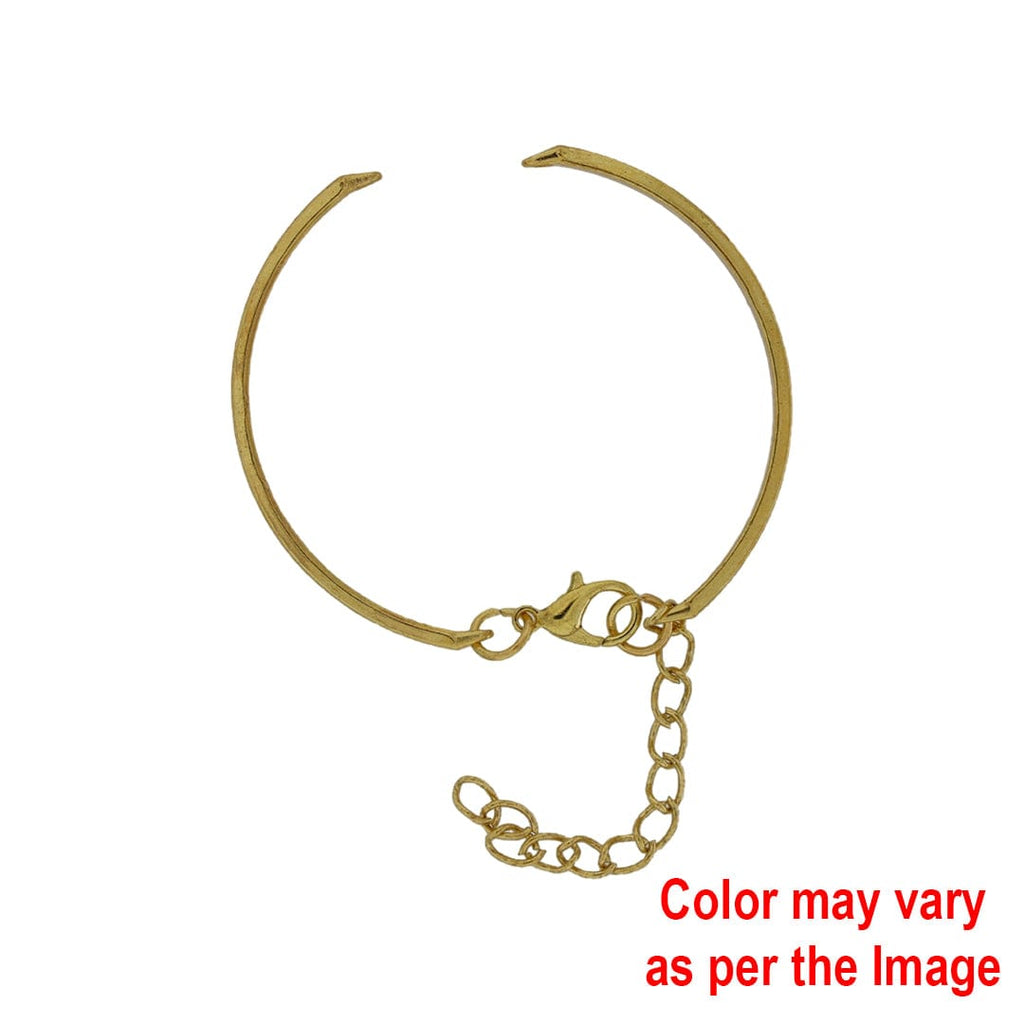 Cuff Bracelet With Adjustable Chain