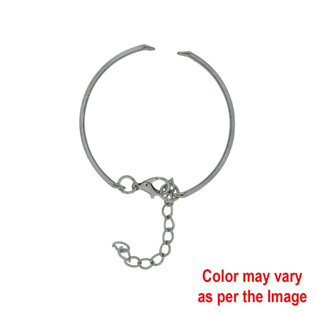 Cuff Bracelet With Adjustable Chain