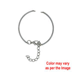 Cuff Bracelet With Adjustable Chain