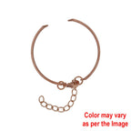 Cuff Bracelet With Adjustable Chain