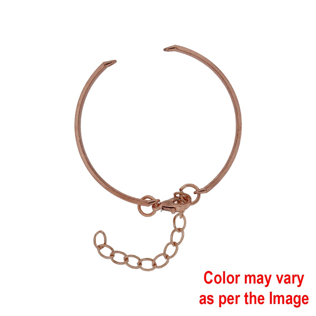 Cuff Bracelet With Adjustable Chain