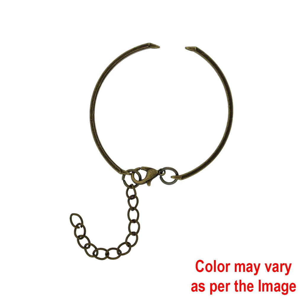 Cuff Bracelet With Adjustable Chain